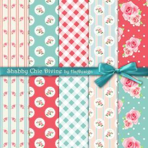 Shabby Chic Divine - Digital Collage Sheet -..