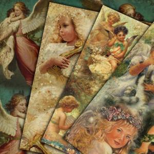 Vintage Angels - Digital Collage Sheet - Digital..