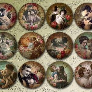 Vintage Love Couples - Digital Collage Sheet -..